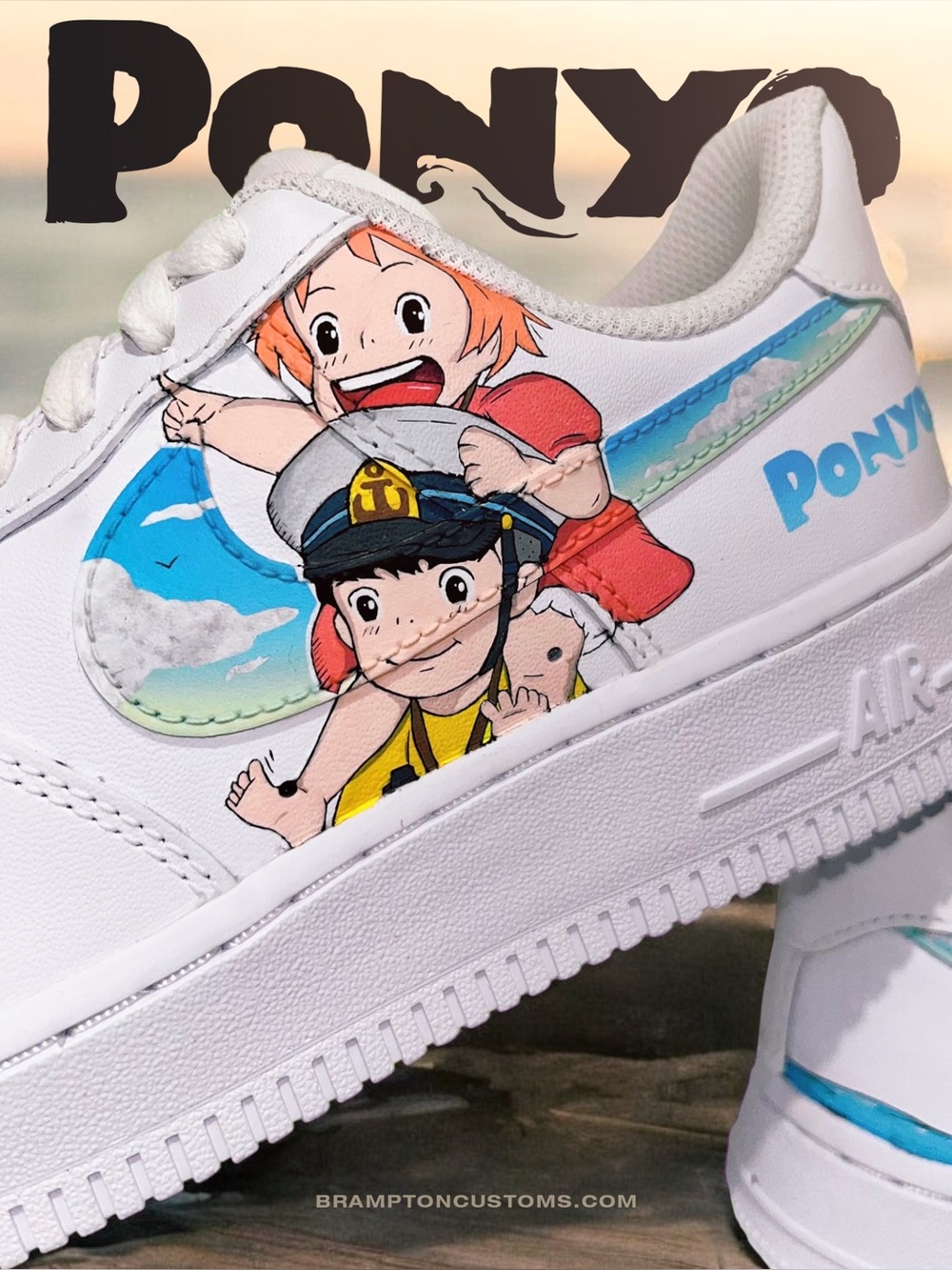 Ponyo Custom AF1’s 🚤🌊